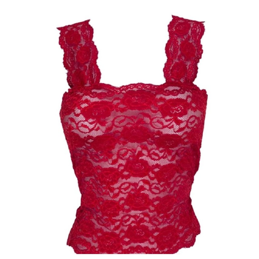Ally Rose Stretch Lace Camisole Wide Straps LARGE (15-ex)